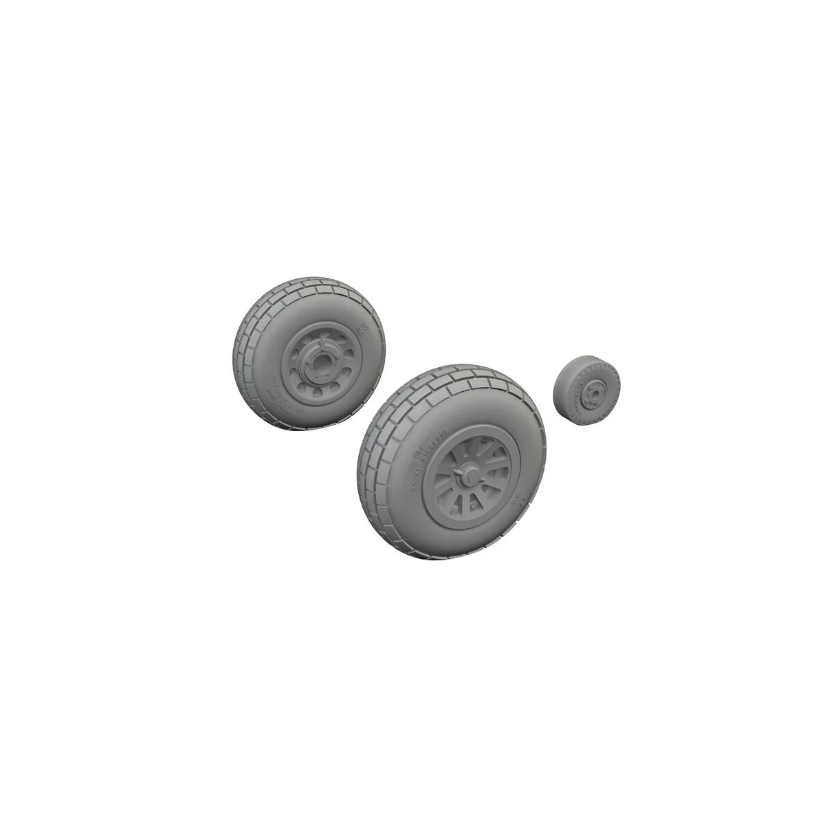 P-51D wheels block tread, 1/72 - Eduard Accessories 672369