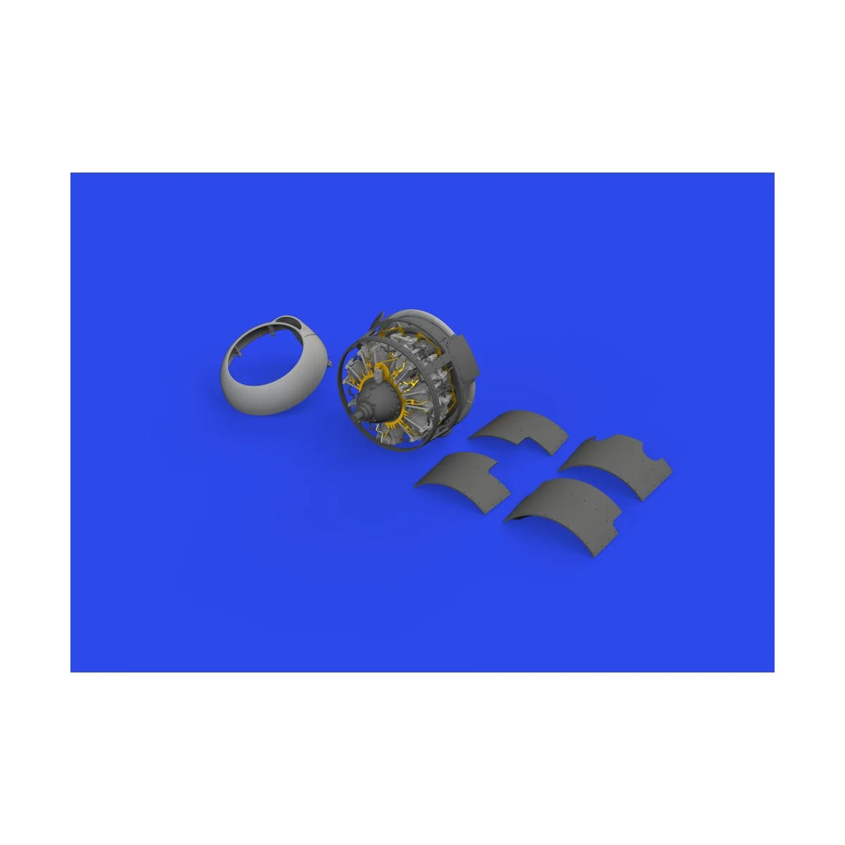 F4F-3A engine PRINT 1/48 EDUARD, 1/48 - Eduard Accessories 648827