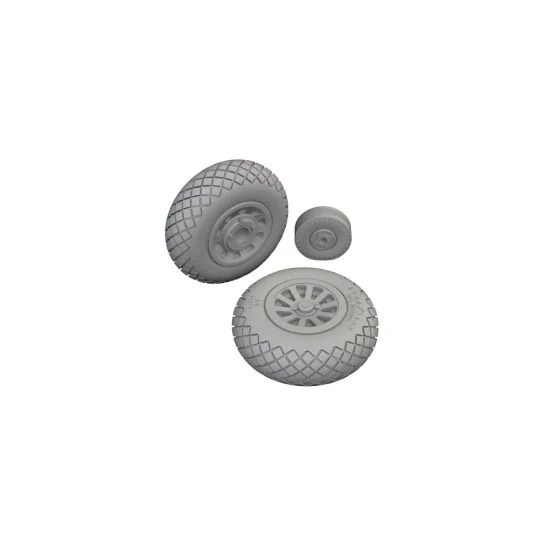 P-51D wheels diamond tread 2 1/72 - Eduard Accessories 672370