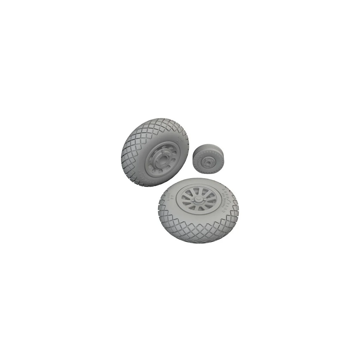 P-51D wheels diamond tread 2 1/72 - Eduard Accessories 672370
