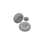 P-51D wheels diamond tread 2 1/72 - Eduard Accessories 672370
