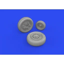 F-16C wheels late 1/48 for KINETIC, 1/48 - Eduard Accessories 648833 2