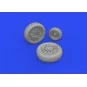 F-16C wheels late 1/48 for KINETIC, 1/48 - Eduard Accessories 648833