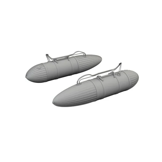 P-51D 108gal paper drop tanks PRINT, 1/72 - Eduard Accessories 672374