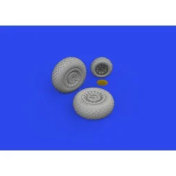 B-25J wheels 1/48 HKM, 1/48 - Eduard Accessories 648863 2