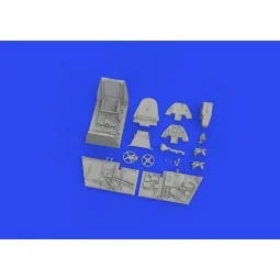 Bf 109F cockpit PRINT 1/48 EDUARD, 1/48 - Eduard Accessories 648876