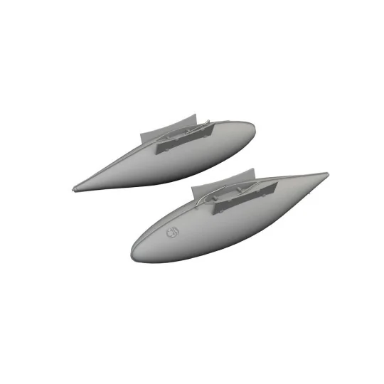 P-51D 165gal fuel tanks PRINT, 1/72 - Eduard Accessories 672376