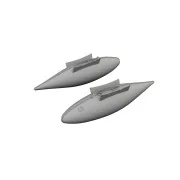 P-51D 165gal fuel tanks PRINT - Eduard Accessories 672376