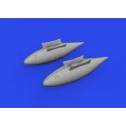P-51D 165gal fuel tanks PRINT - Eduard Accessories 672376