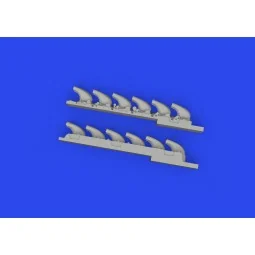 Bf 109K-4 exhaust stacks PRINT 1/48 EDUARD, 1/48 - Eduard Accessori... 2