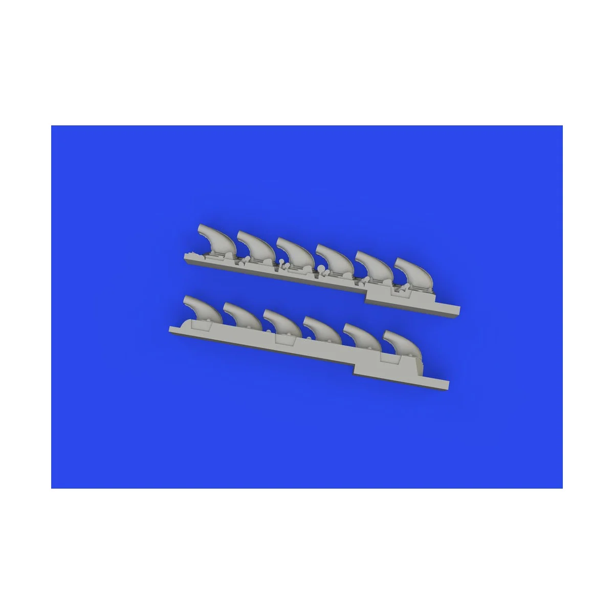 Bf 109K-4 exhaust stacks PRINT 1/48 EDUARD, 1/48 - Eduard Accessori...