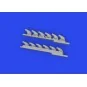 Bf 109K-4 exhaust stacks PRINT 1/48 EDUARD, 1/48 - Eduard Accessori...