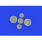 J-35 Draken wheels Type 1 1/48 HASEGAWA, 1/48 - Eduard Accessories ...