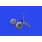 TBF/TBM wheels w/smooth tire 1/48 ACADEMY, 1/48 - Eduard Accessorie...