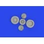 J-35 Draken wheels Type 2 1/48 HASEGAWA, 1/48 - Eduard Accessories ...