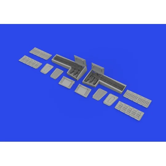 P-51D gun bays PRINT, 1/72 - Eduard Accessories 672379