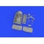 F-16C wheel bays early PRINT 1/48 KINETIC, 1/48 - Eduard Accessorie...