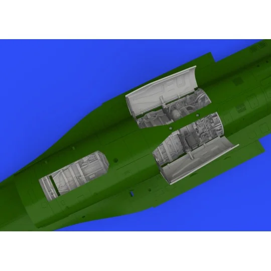 F-16C wheel bays early PRINT 1/48 KINETIC, 1/48 - Eduard Accessorie...