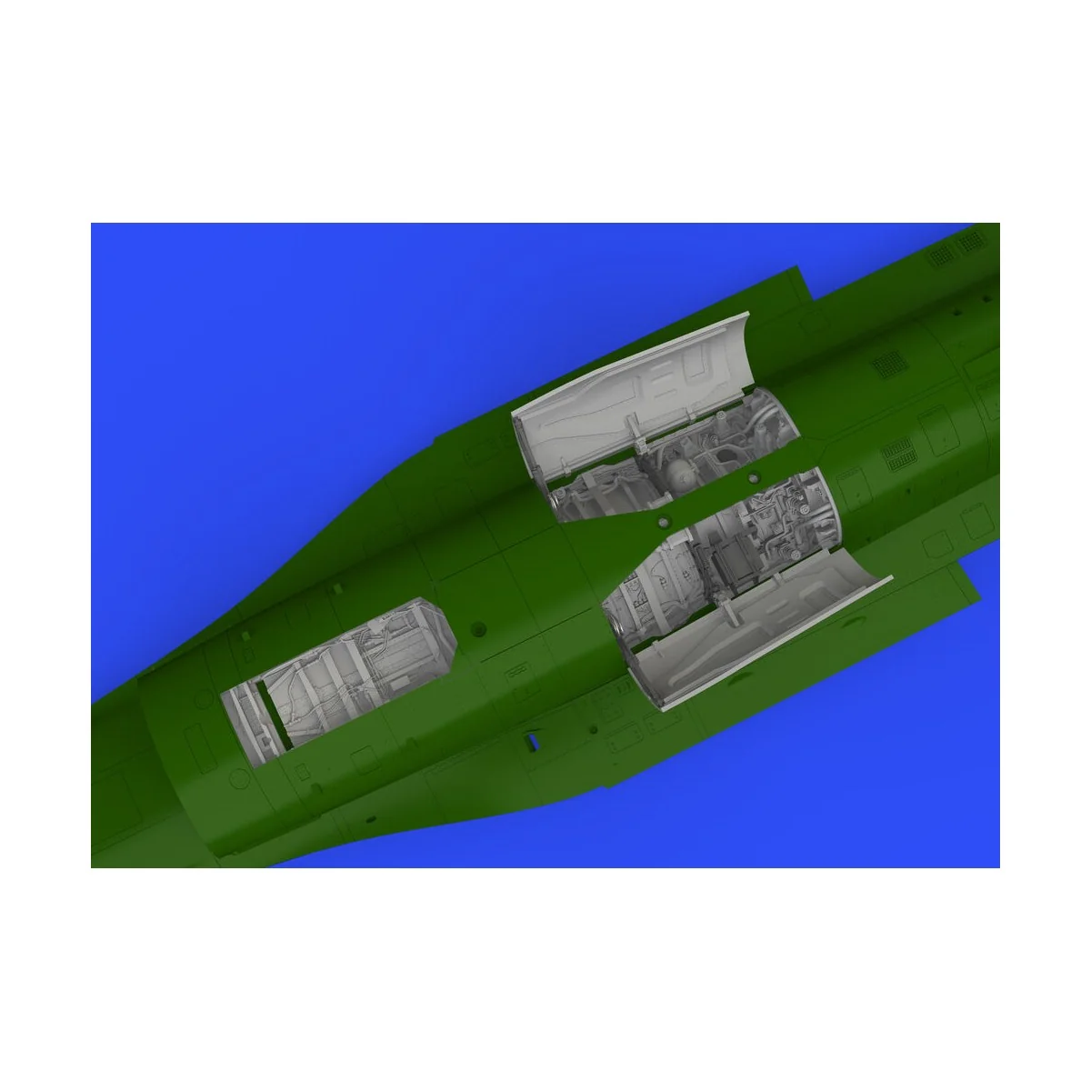 F-16C wheel bays early PRINT 1/48 KINETIC, 1/48 - Eduard Accessorie...