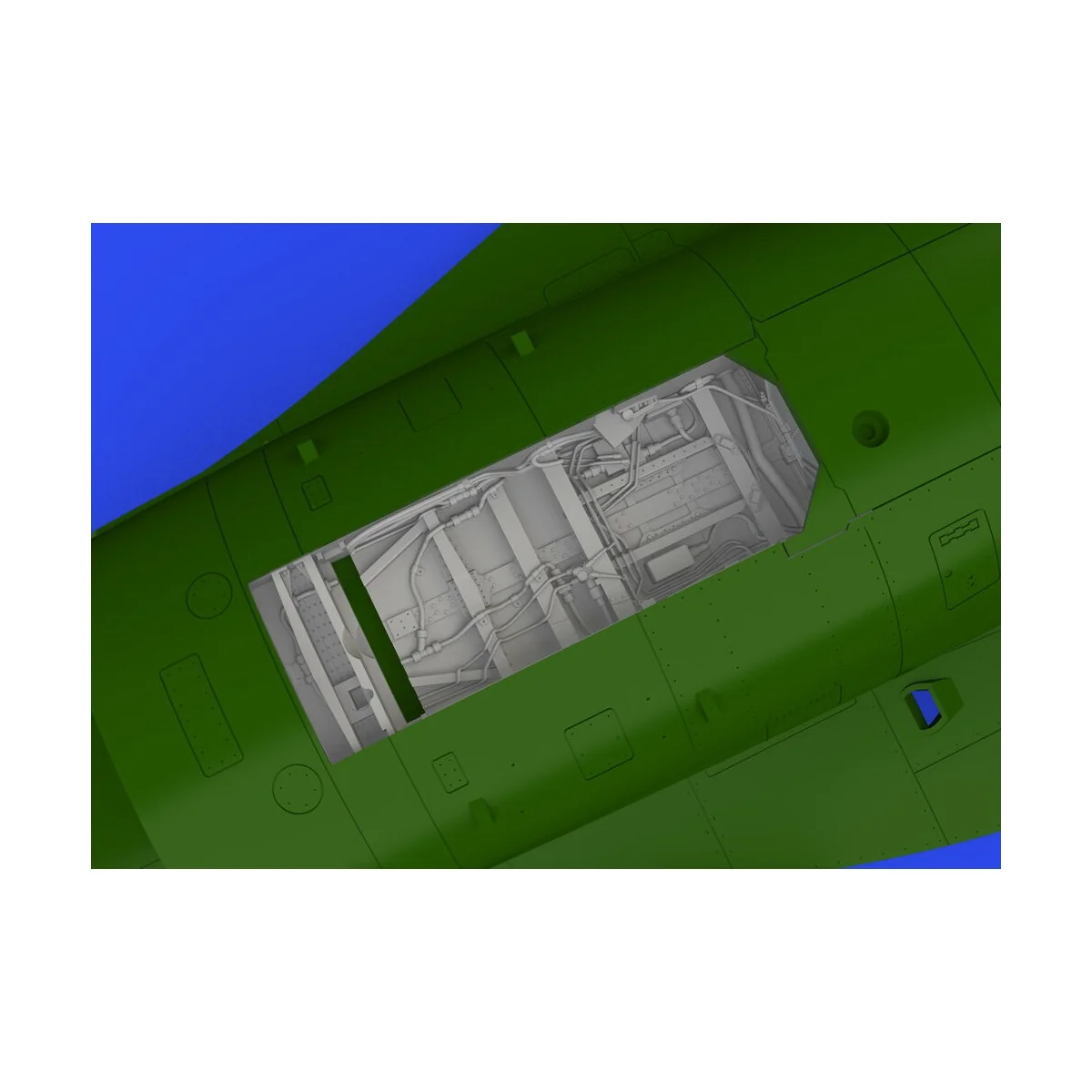 F-16C wheel bays early PRINT 1/48 KINETIC, 1/48 - Eduard Accessorie...