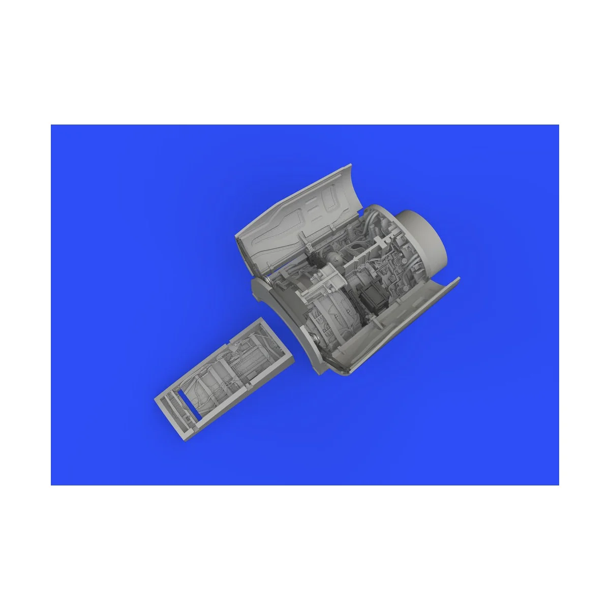 F-16C wheel bays early PRINT 1/48 KINETIC, 1/48 - Eduard Accessorie...