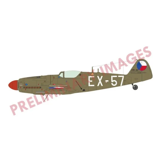 Avia S-199 bubble canopy, 1/72 - Eduard Plastic Kits 70151