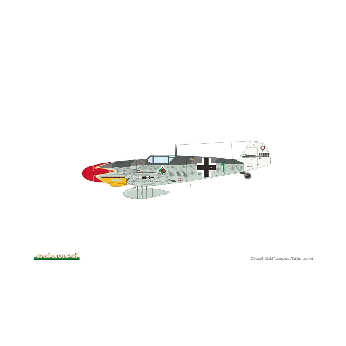 Bf 109G-6, 1/72 - Eduard Plastic Kits 70159