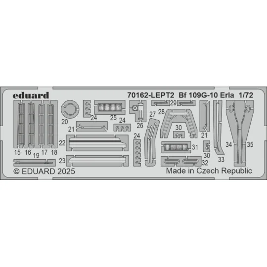 Bf 109G-10 ERLA EDUARD-PROFIPACK, 1/72 - Eduard Plastic Kits 70162