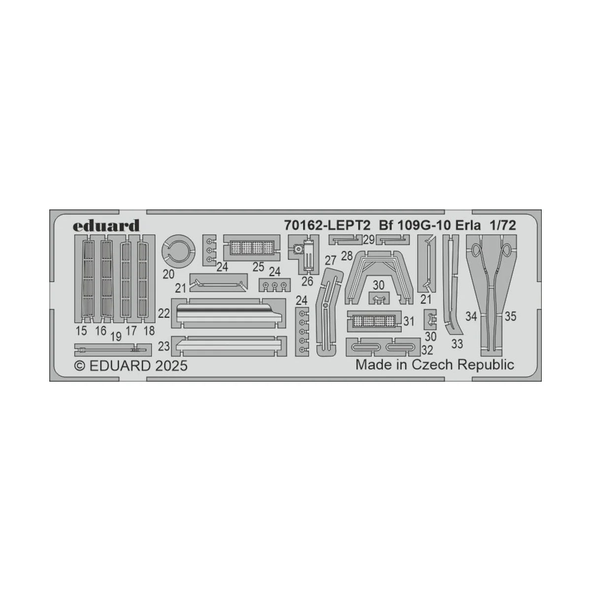 Bf 109G-10 ERLA EDUARD-PROFIPACK, 1/72 - Eduard Plastic Kits 70162