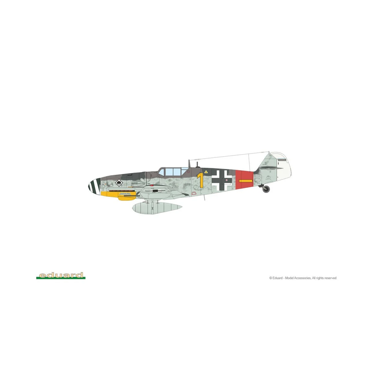 Bf 109G-6, 1/72 - Eduard Plastic Kits 70159