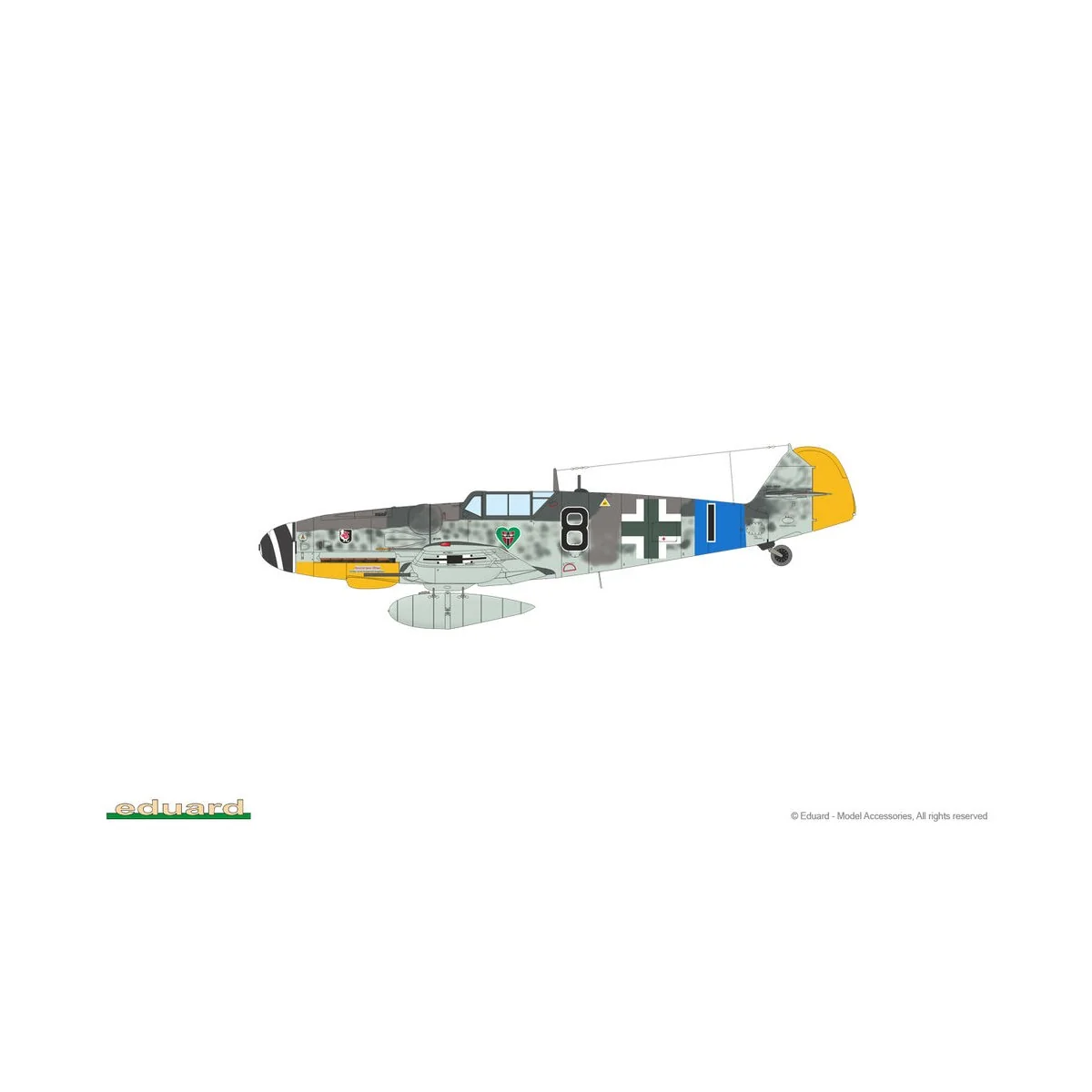 Bf 109G-6, 1/72 - Eduard Plastic Kits 70159