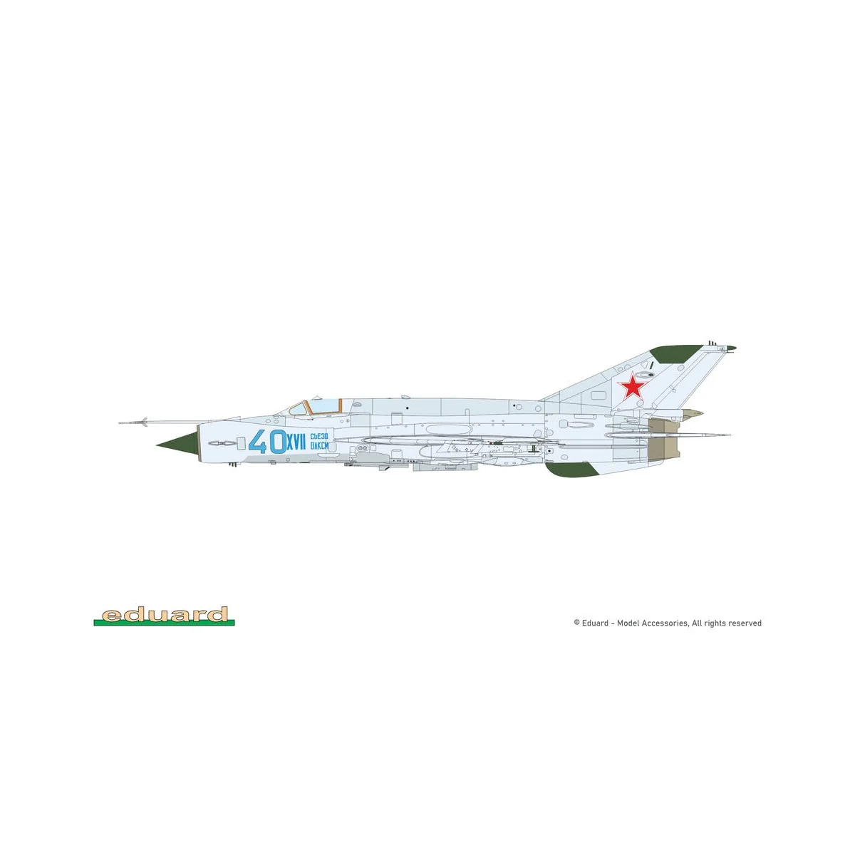 MiG-21bis, 1/72 - Eduard Plastic Kits 70146
