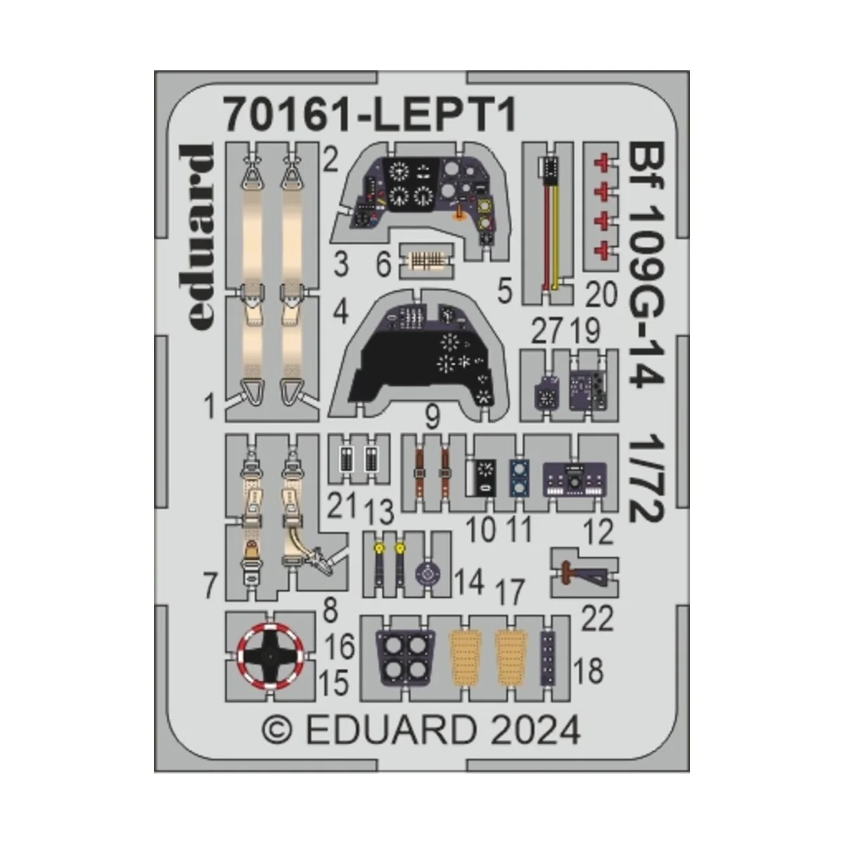 Bf 109G-14 EDUARD-PROFIPACK, 1/72 - Eduard Plastic Kits 70161