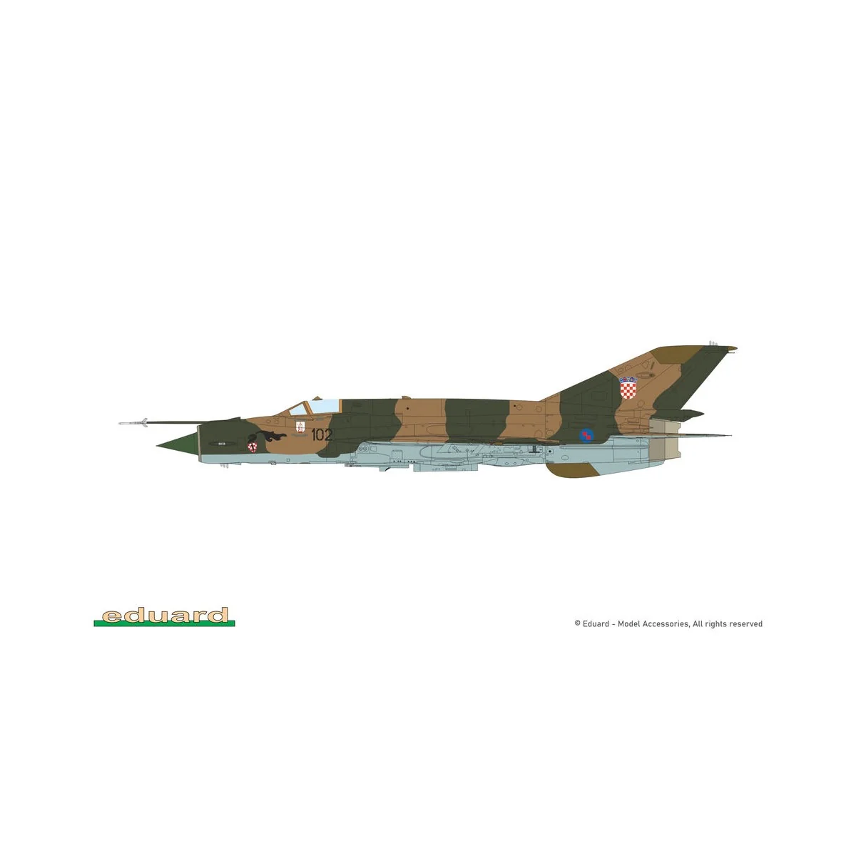 MiG-21bis, 1/72 - Eduard Plastic Kits 70146