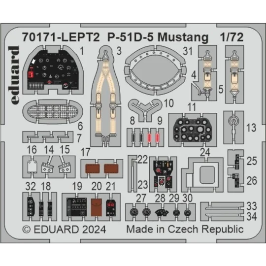 P-51D-5 Mustang EDUARD-PROFIPACK, 1/72 - Eduard Plastic Kits 70171