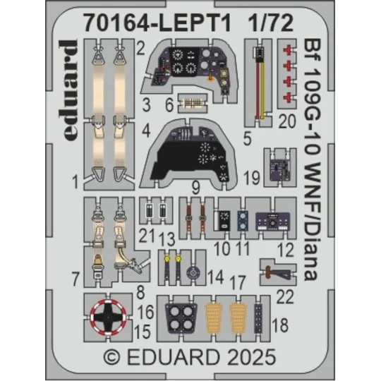 Bf 109G-10 WNF/Diana EDUARD-PROFIPACK, 1/72 - Eduard Plastic Kits 7...