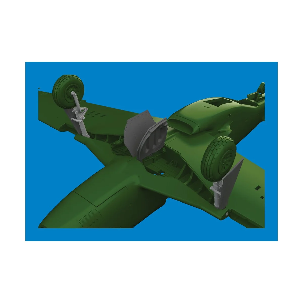 P-51D undercarriage legs PRINT EDUARD, 1/72 - Eduard Accessories 67...