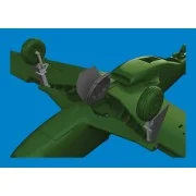 P-51D undercarriage legs PRINT EDUARD - Eduard Accessories 672384