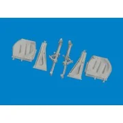 P-51D undercarriage legs PRINT EDUARD - Eduard Accessories 672384