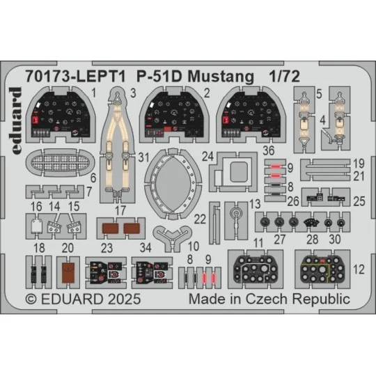 P-51D Mustang EDUARD-PROFIPACK, 1/72 - Eduard Plastic Kits 70173