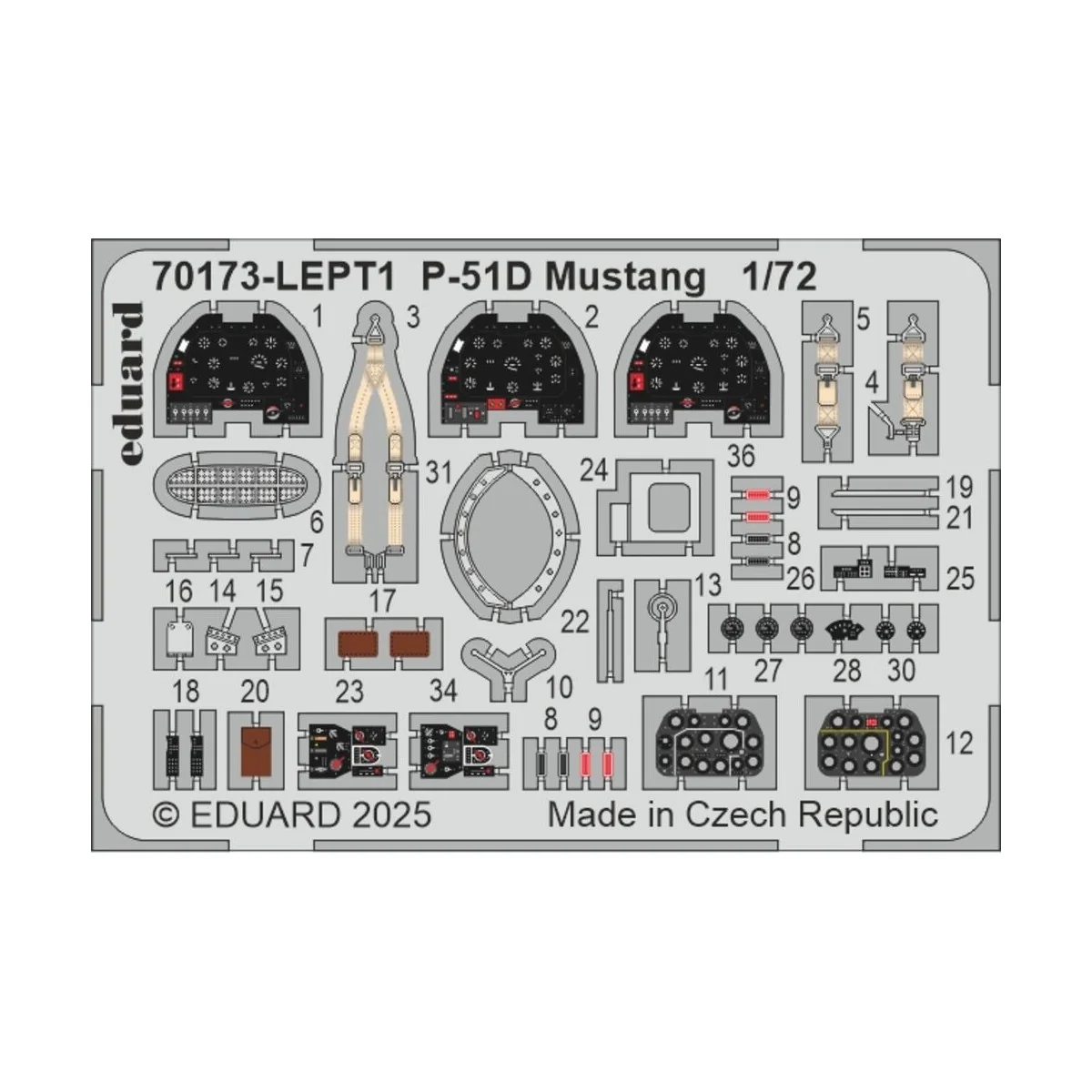 P-51D Mustang EDUARD-PROFIPACK, 1/72 - Eduard Plastic Kits 70173