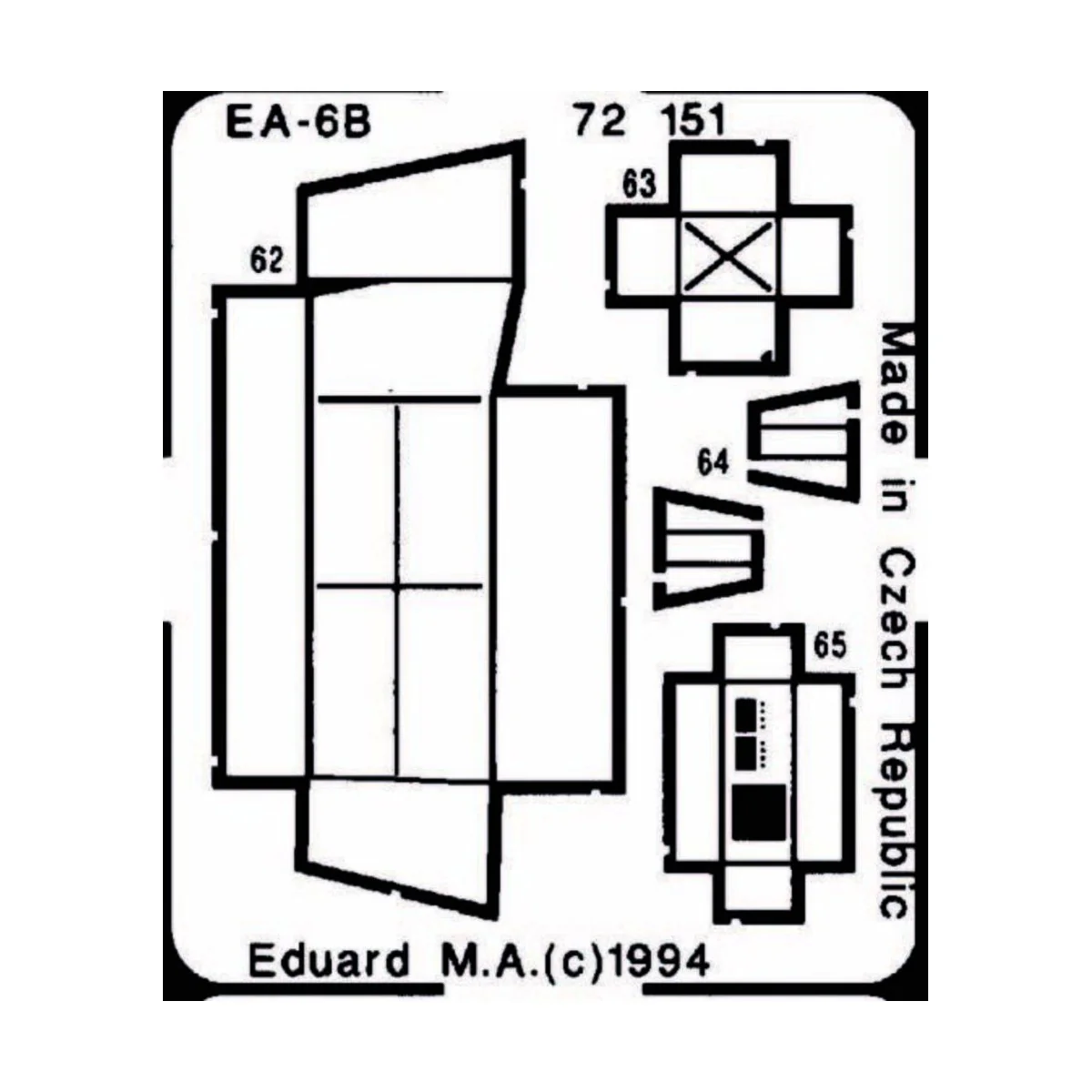 EA-6B Prowler, 1/72 - Eduard Accessories 72151