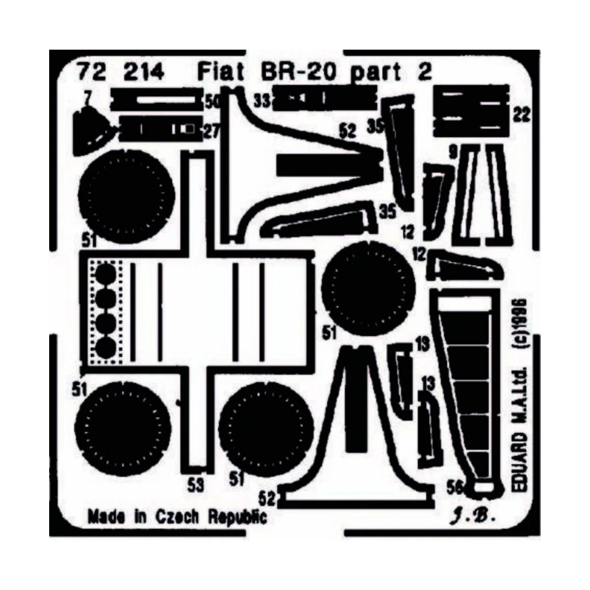 Fiat Br-20, 1/72 - Eduard Accessories 72214