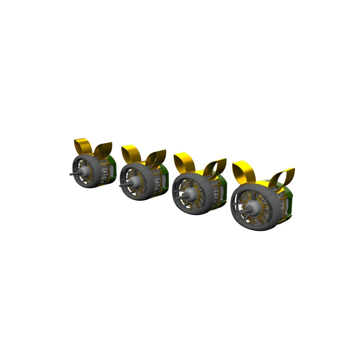 B-24H engines PRINT AIRFIX - Eduard Accessories 672386