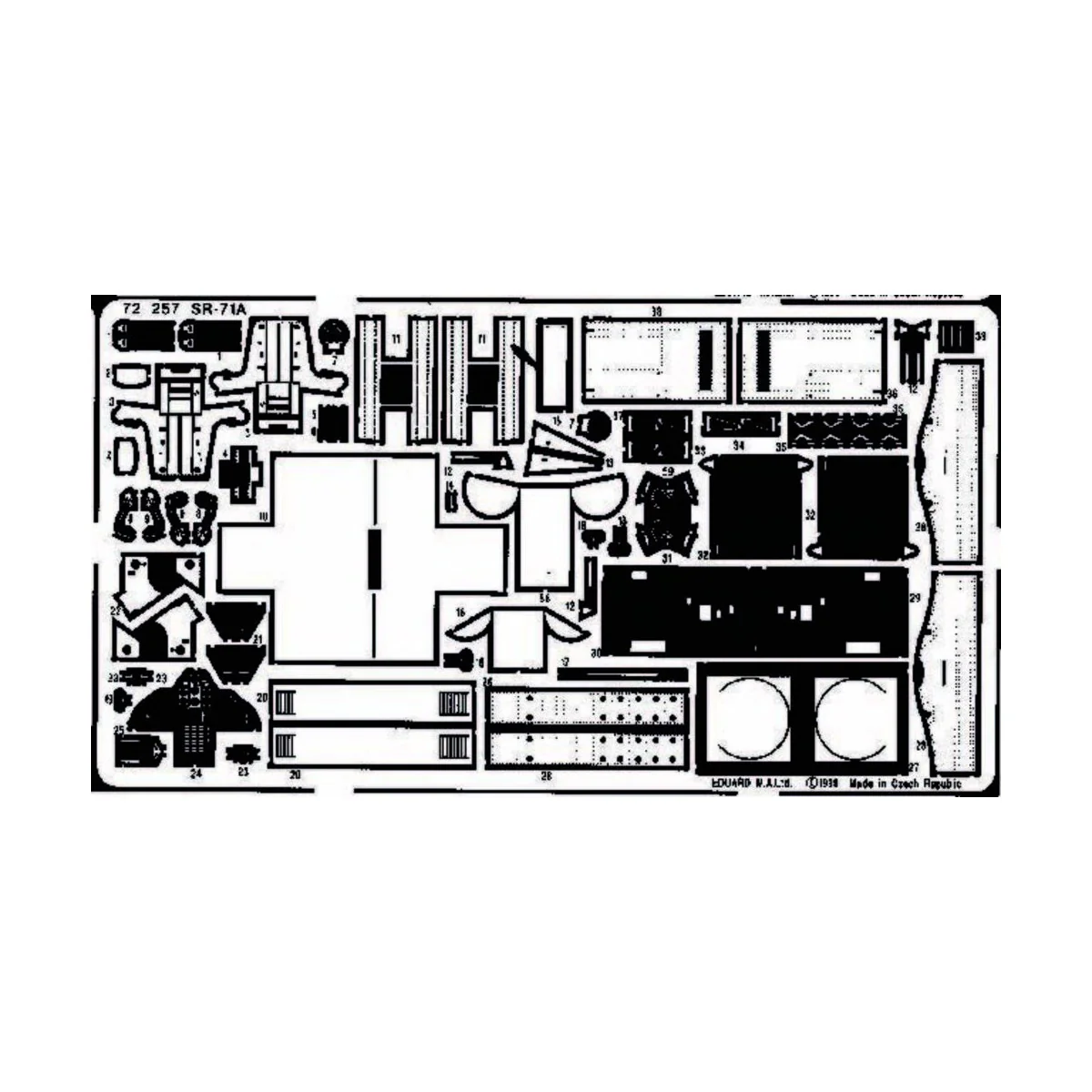 SR-71A, 1/72 - Eduard Accessories 72257