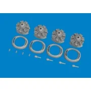 B-24H engines PRINT AIRFIX, 1/72 - Eduard Accessories 672386