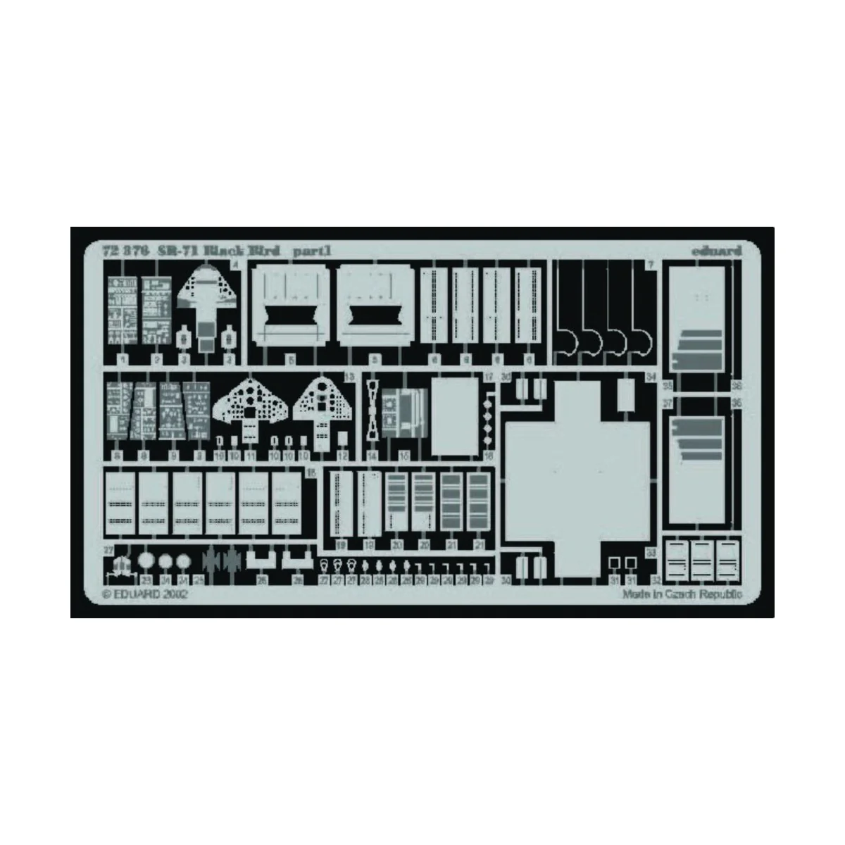 SR-71 Black Bird, 1/72 - Eduard Accessories 72376