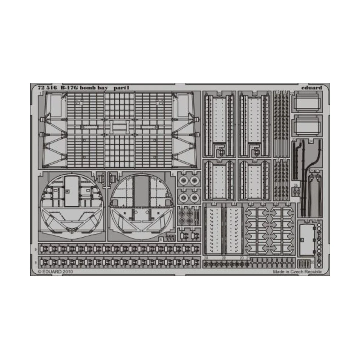 B-17G bomb bay for Revell, 1/72 - Eduard Accessories 72516
