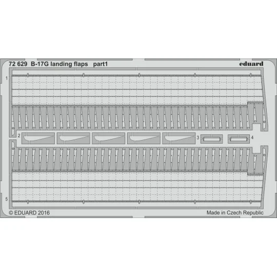 B-17G landing flaps for Airfix, 1/72 - Eduard Accessories 72629