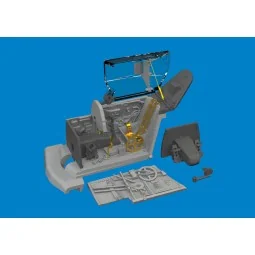 Bf 109G-10 cockpit PRINT - Eduard Accessories 672388